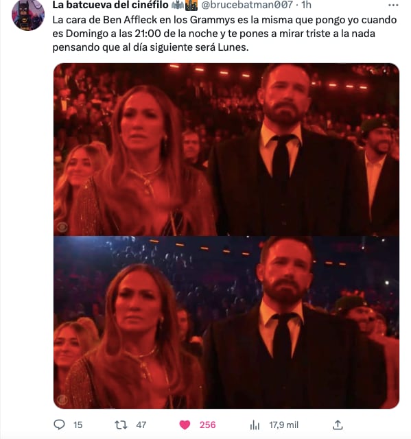 Ben Affleck: Los mejores memes luego de su show en los Grammy