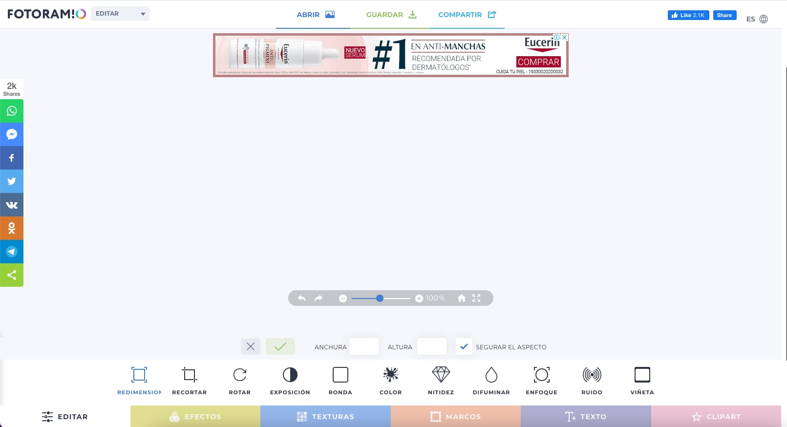Página principal de Fotoram