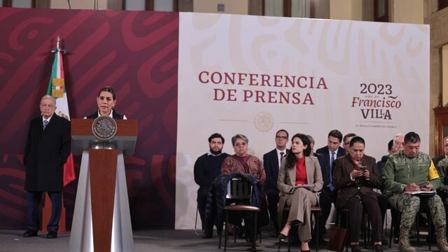Evelyn Salgado en la conferencia mañanera