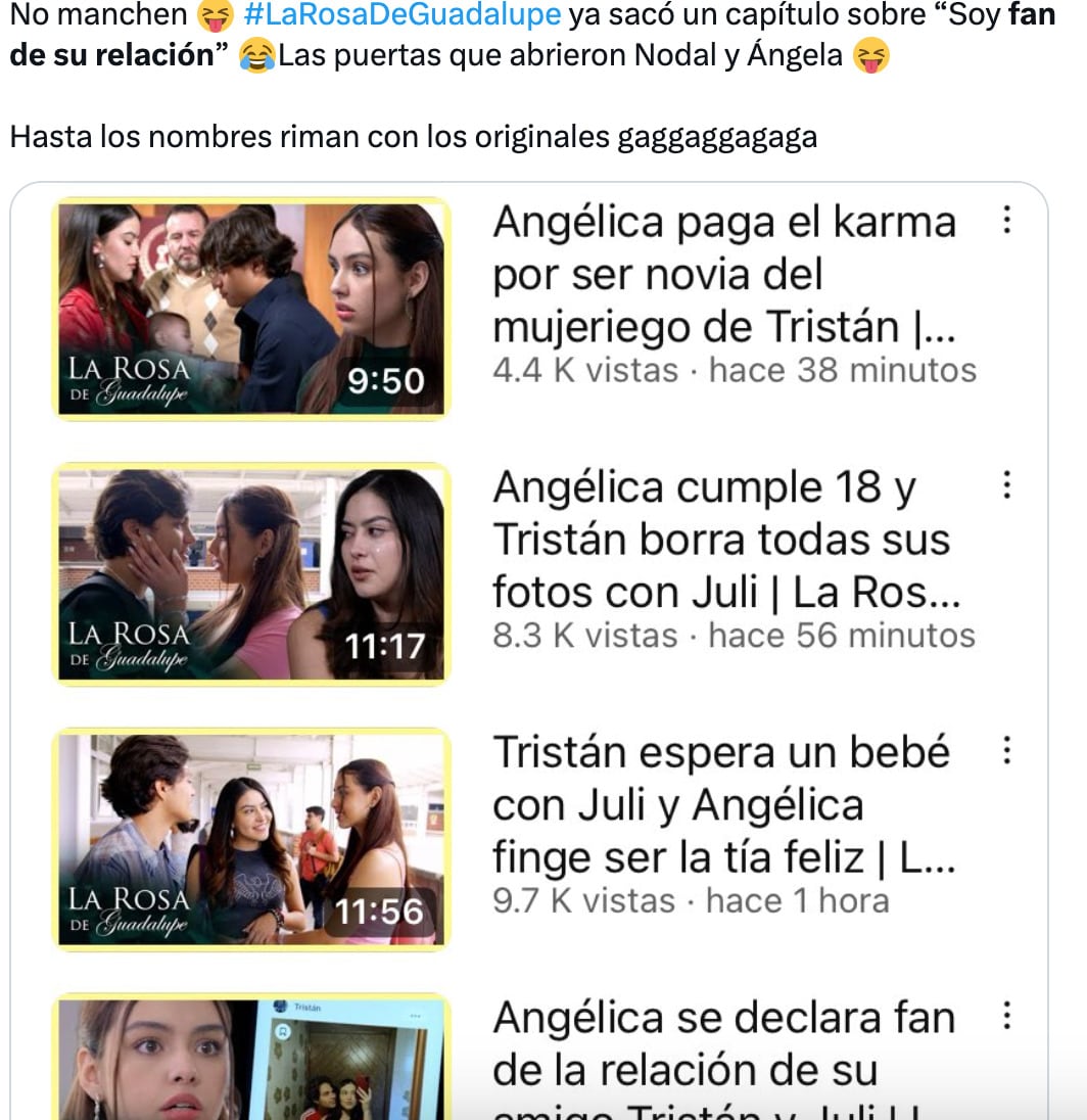 La Rosa de Guadalupe dedica un capítulo a Christian Nodal y Ángela Aguilar