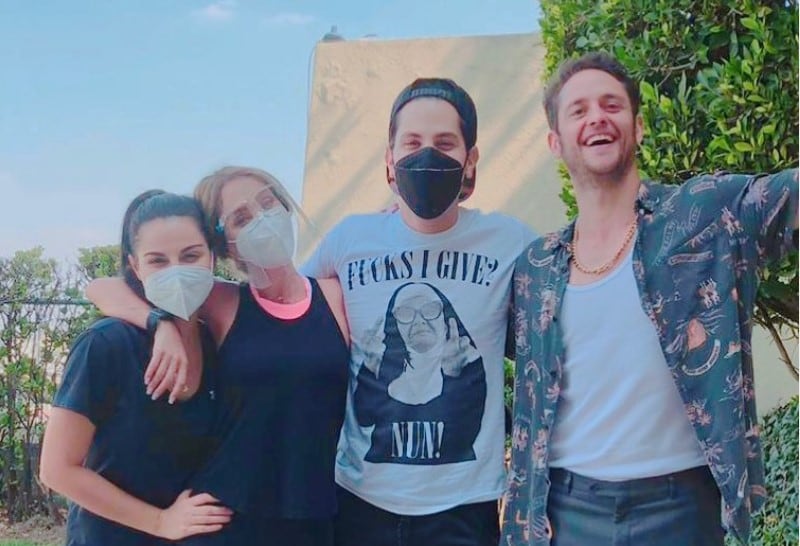 Maite Perroni, Anahí, Christian Chávez y Christofer Uckermann