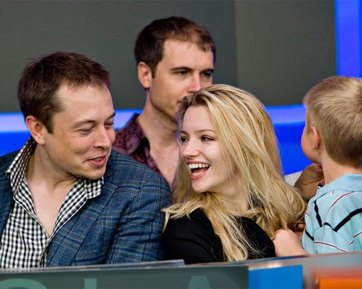 Elon Musk y Justine Wilson