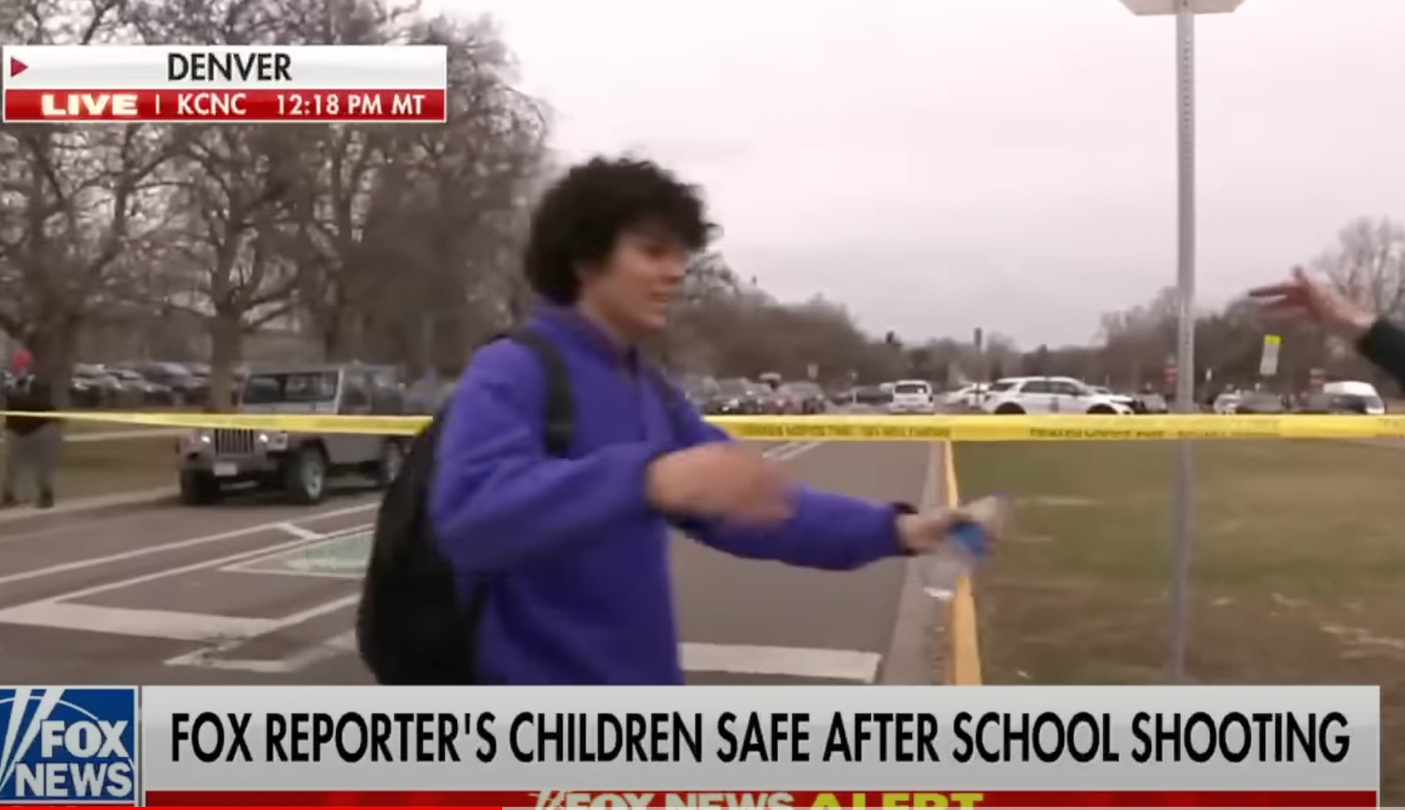 VIDEO: Reportera de Fox News se reúne con su hijo durante tiroteo en su escuela
