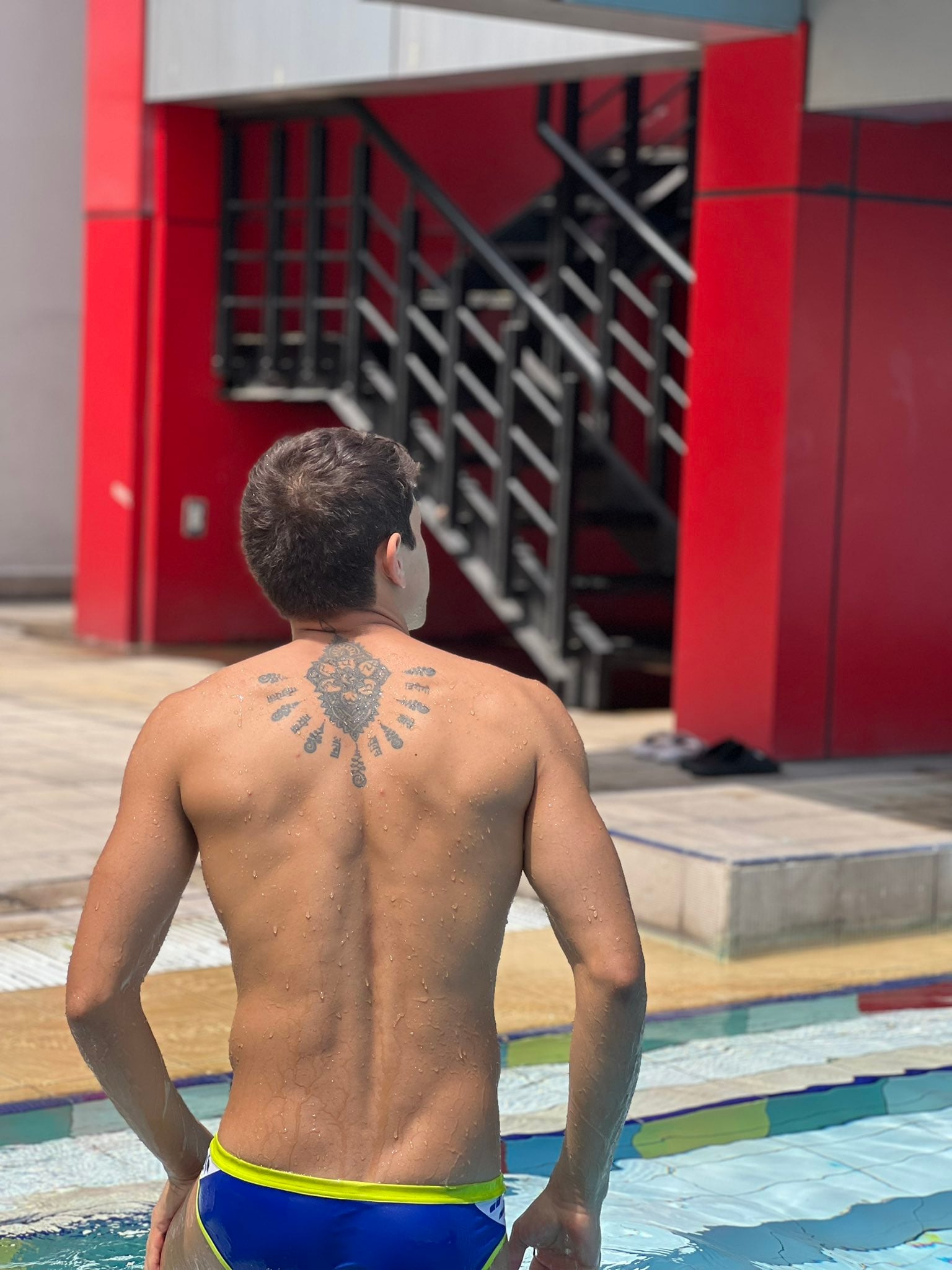 Diego Belleza, el clavadista que debutó en OnlyFans.