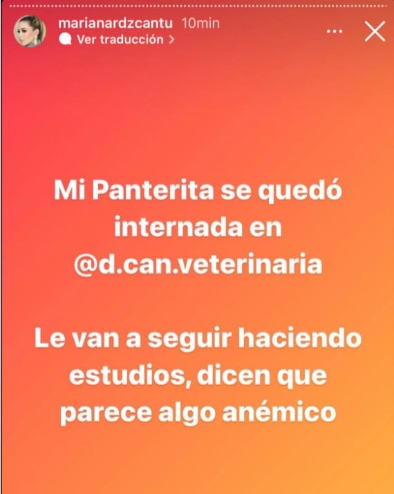 Publicación de Mariana Rodríguez en Instagram