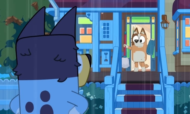 Bluey construye una presa