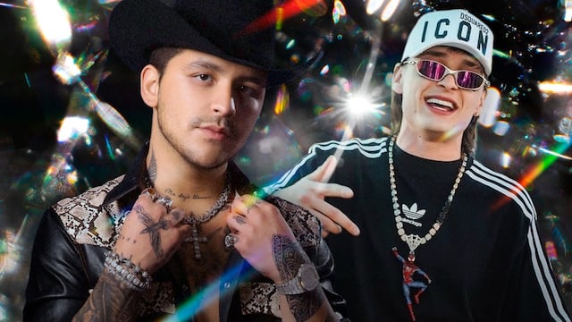 Christian Nodal se compró un lujoso collar donde Peso Pluma compró su grillz