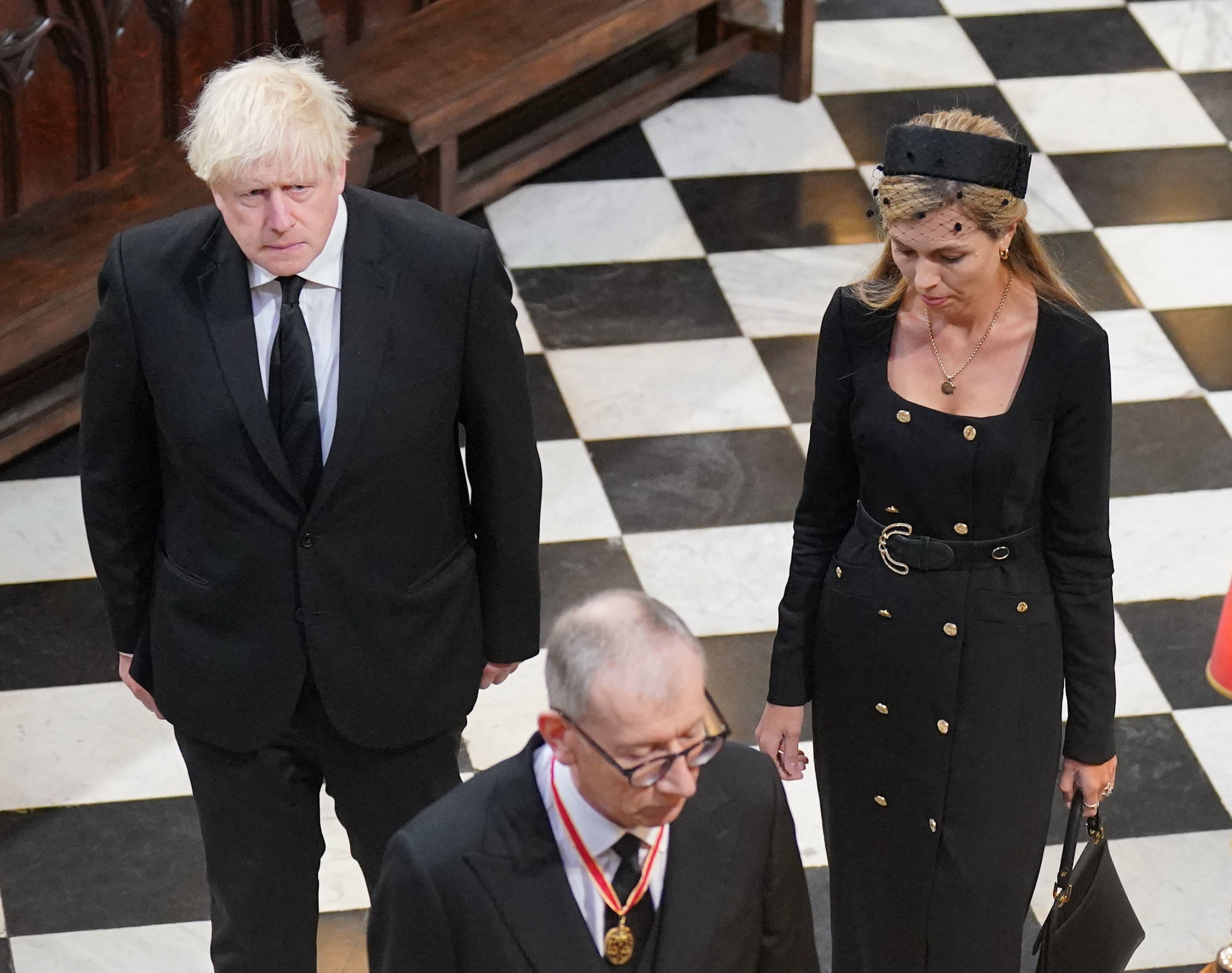 Ex primer ministro de Reino Unido, Boris Johnson y su esposa Carrie, funeral reina Isabel II