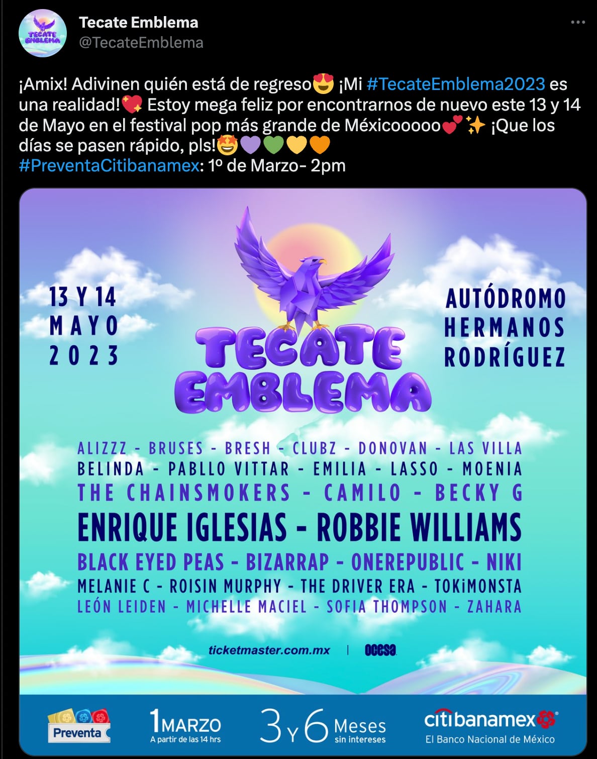 Tecate Emblema 2023