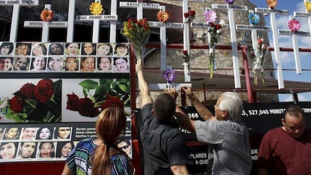 Víctimas del incendio en Casino Royale