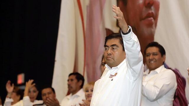 Miguel Barbosa, candidat al gobierno de Puebla por Juntos Haremos Historia.