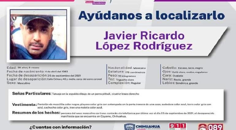 Ficha de búsqueda de Javier