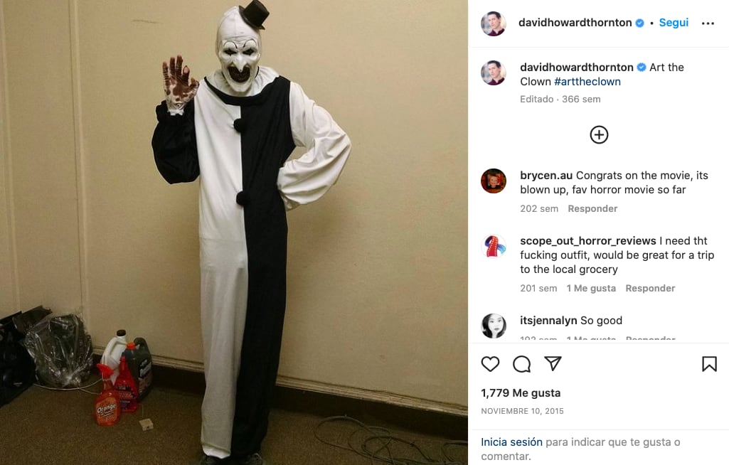 David Howard Thornton, el actor de Art the Clown en Terrifier