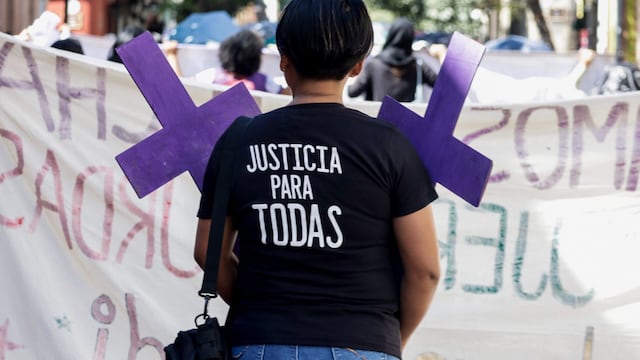 Protesta contra la violencia feminicida en México
