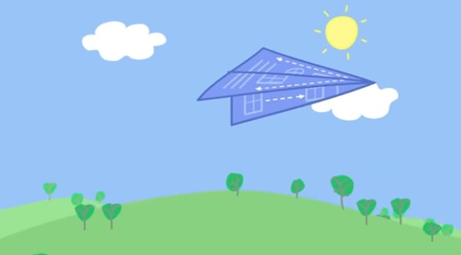 Peppa Pig y George Pig hacen aviones de papel