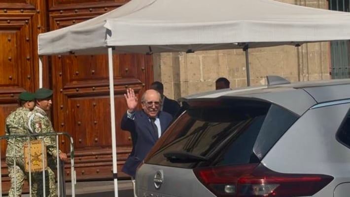 Pablo Gómez se reúne con Claudia Sheinbaum en Palacio Nacional