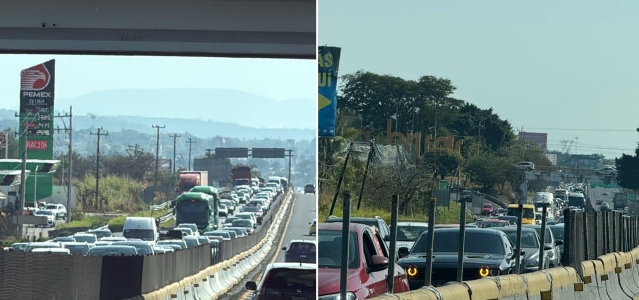Autopista del Sol presenta congestionamiento tras sismo de 6.5