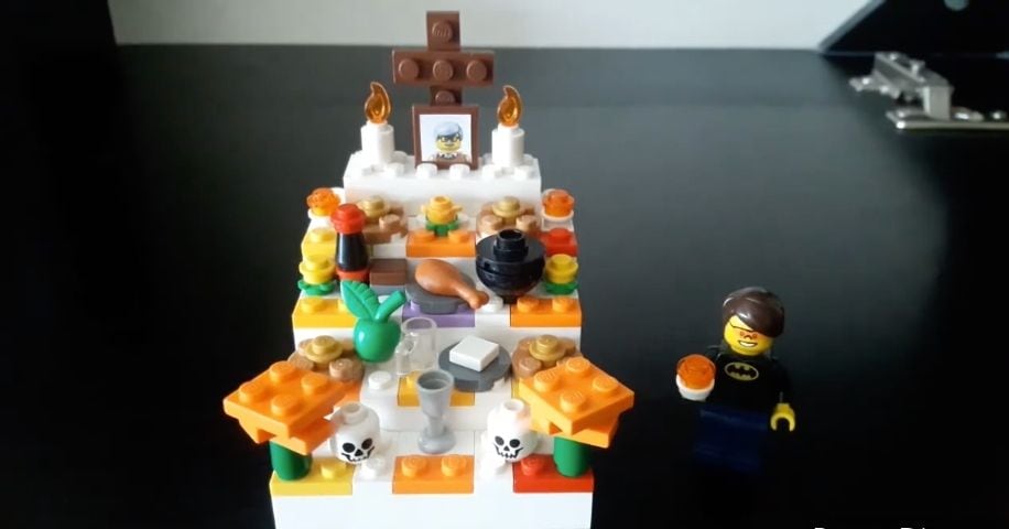 altar de muertos de LEGO