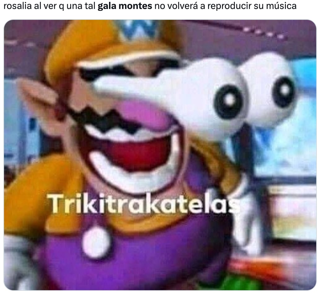 Gala Montes inspira memes por su "castigo" a Rosalía