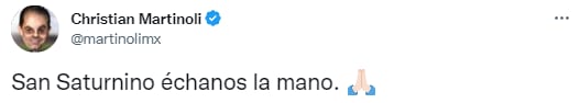 Tuit de Christian Martinoli