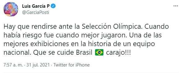 Tuit de Luis García