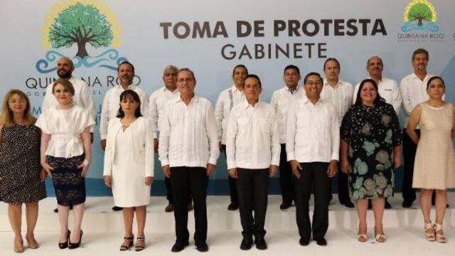 Toma de protesta del gabinete del gobernador de Quintana Roo