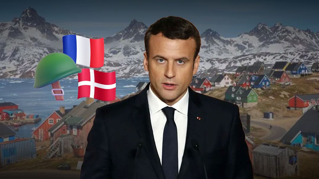 Macron responde a Trump tras amenaza de aranceles por Groenlandia