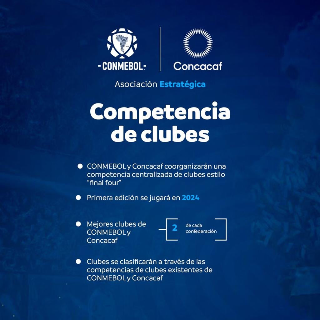 Nueva competencia entre Conmebol y Concacaf