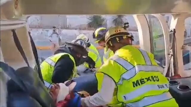 ¿Qué pasó en Ecatepec? Motociclistas tienen que ser trasladados a un hospital en helicóptero por lesiones de gravedad