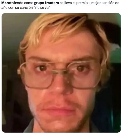 Memes funan a Grupo Frontera por no dar créditos a Morat al ganar en los Latin American Awards