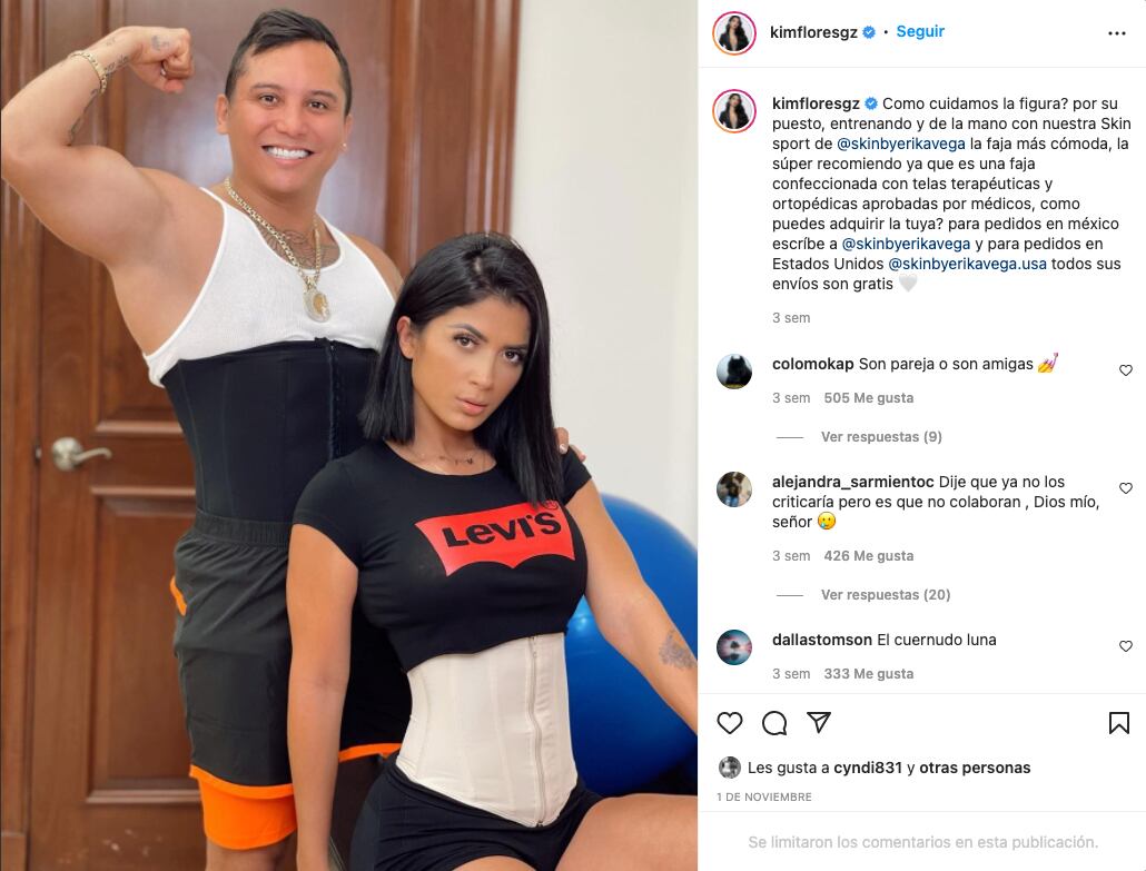 Edwin Luna y Kimberly Flores