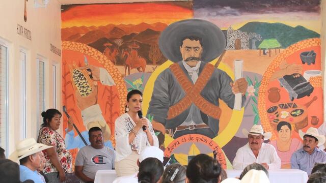 Olivia Salomón reitera proceso demócrata en tierra de Emiliano Zapata