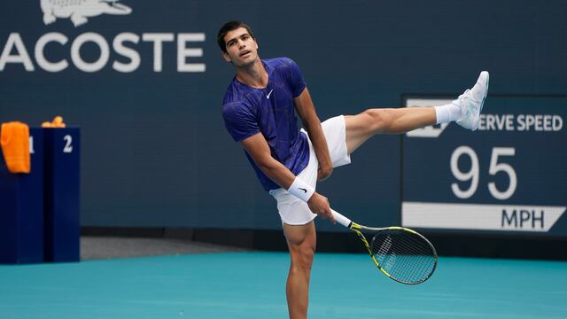 Carlos Alcaraz (AP Foto/Wilfredo Lee)