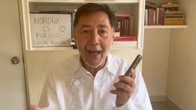 Gerardo Fernández Noroña parodia a Claudia Sheinbaum