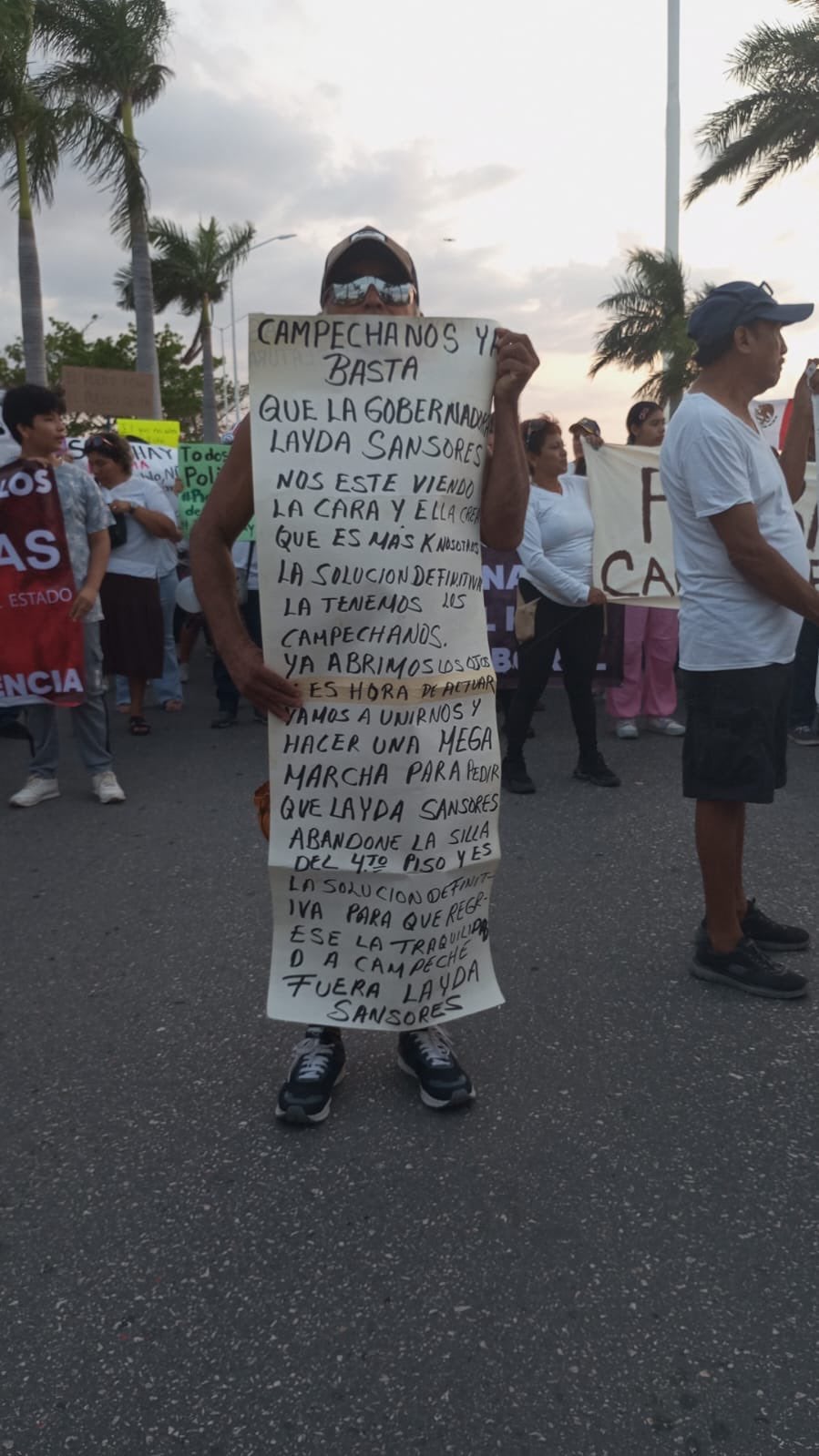 ¿Layda Sansores renunció? Arman protesta en Campeche contra la gobernadora por esta razón