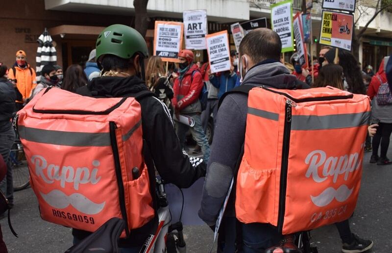 Protesta de repartidores en la SCJN 29 de abril
