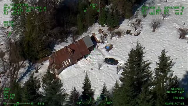 Rescate aéreo de pareja