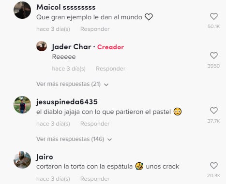 Reacciones al albañil que recibió sorpresa de cumpleaños