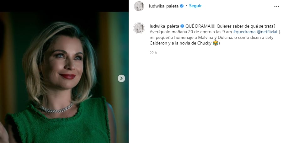 Ludwika Paleta es comparada con Paty Calderón y Novia de Chuky