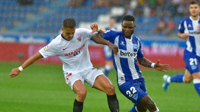 El mexicano jugó 20 minutos ante el Alavés