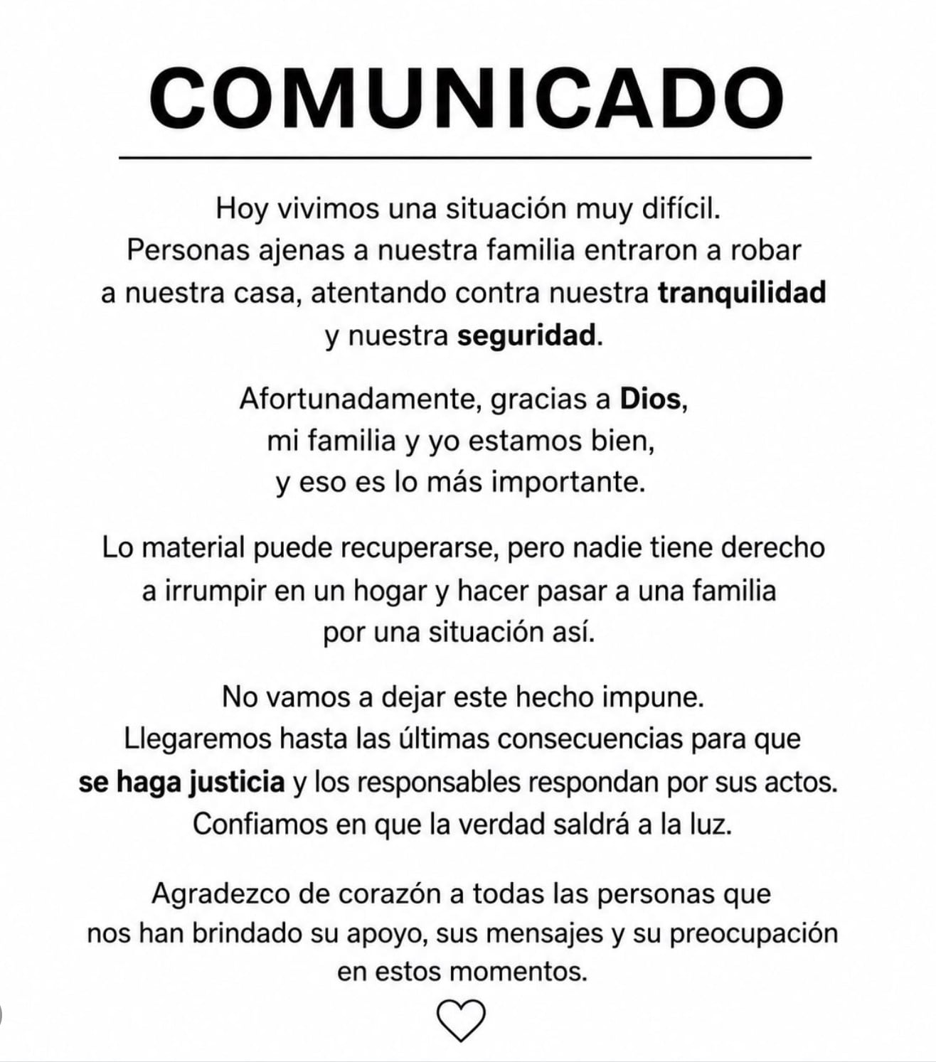 Karely Ruiz rompe el silencio tras robo en su casa y exige justicia