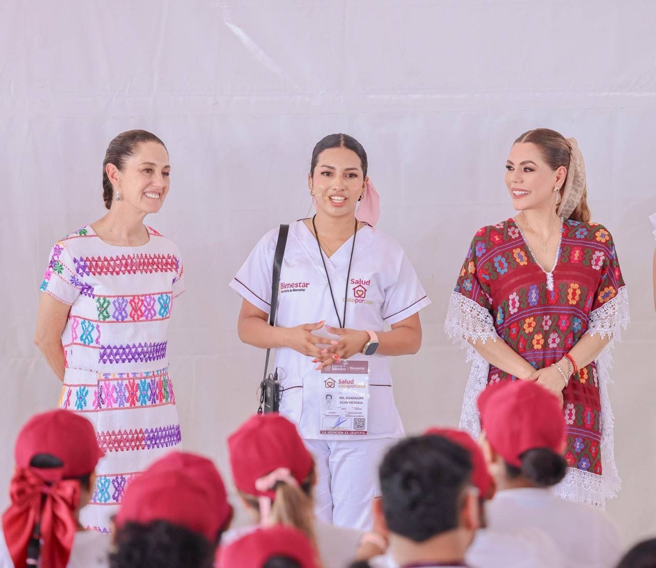Evelyn Salgado y Claudia Sheinbaum encabezan Asamblea Informativa del programa Salud Casa por Casa en Acapulco