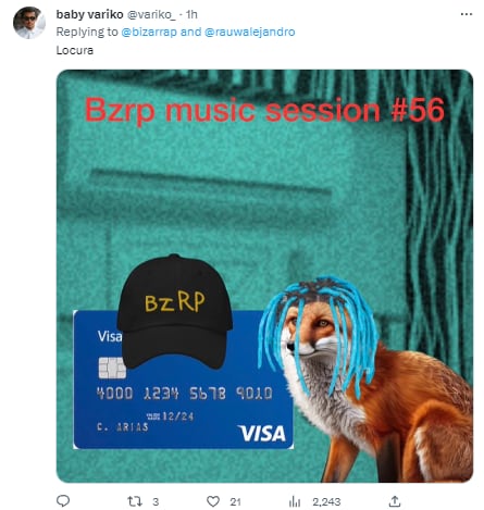 Memes de la sesión de BZRP y Rauw Alejandro