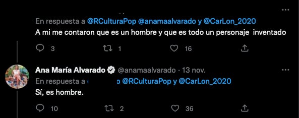 Ana María Alvarado dice que Doña Carmelita es hombre.