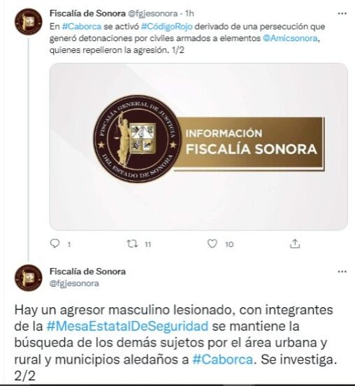Balacera en Caborca, Sonora: atacan base de la Agencia Ministerial de Investigación Criminal; activan código rojo