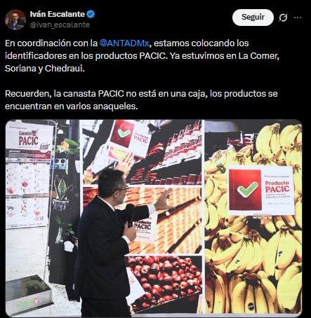 Iván Escalante informa del etiqueta PACIC por colaboración de Profeco con ANTAD.