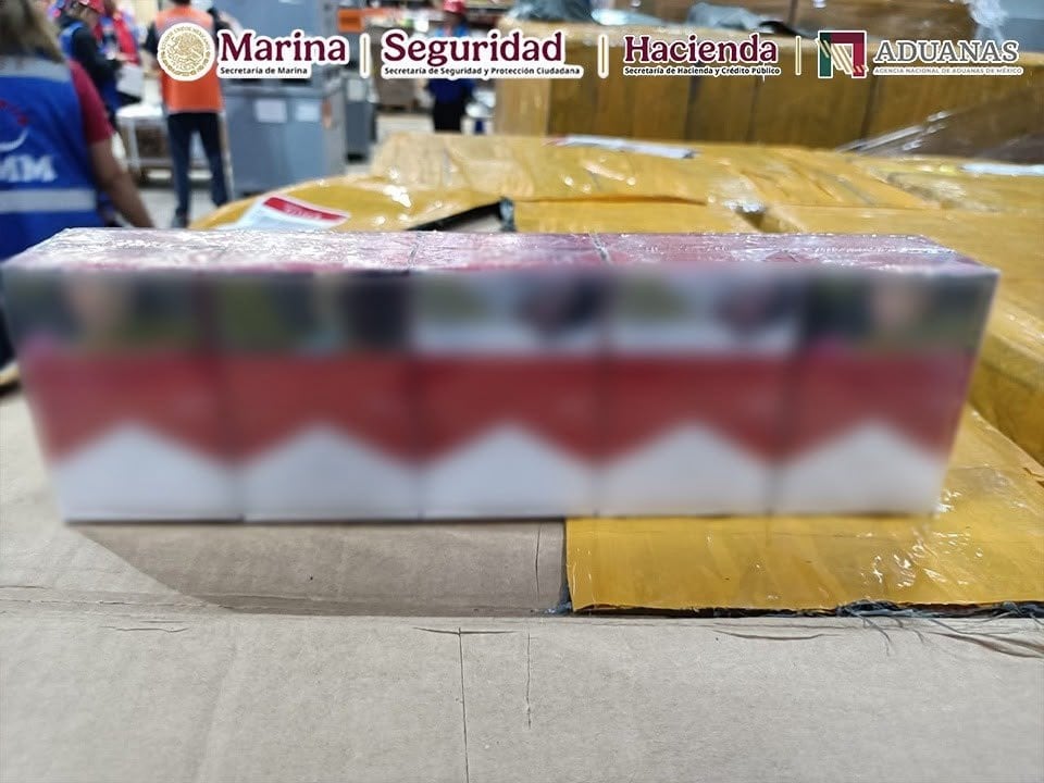 Decomisan más de 4 toneladas de cigarros en AICM