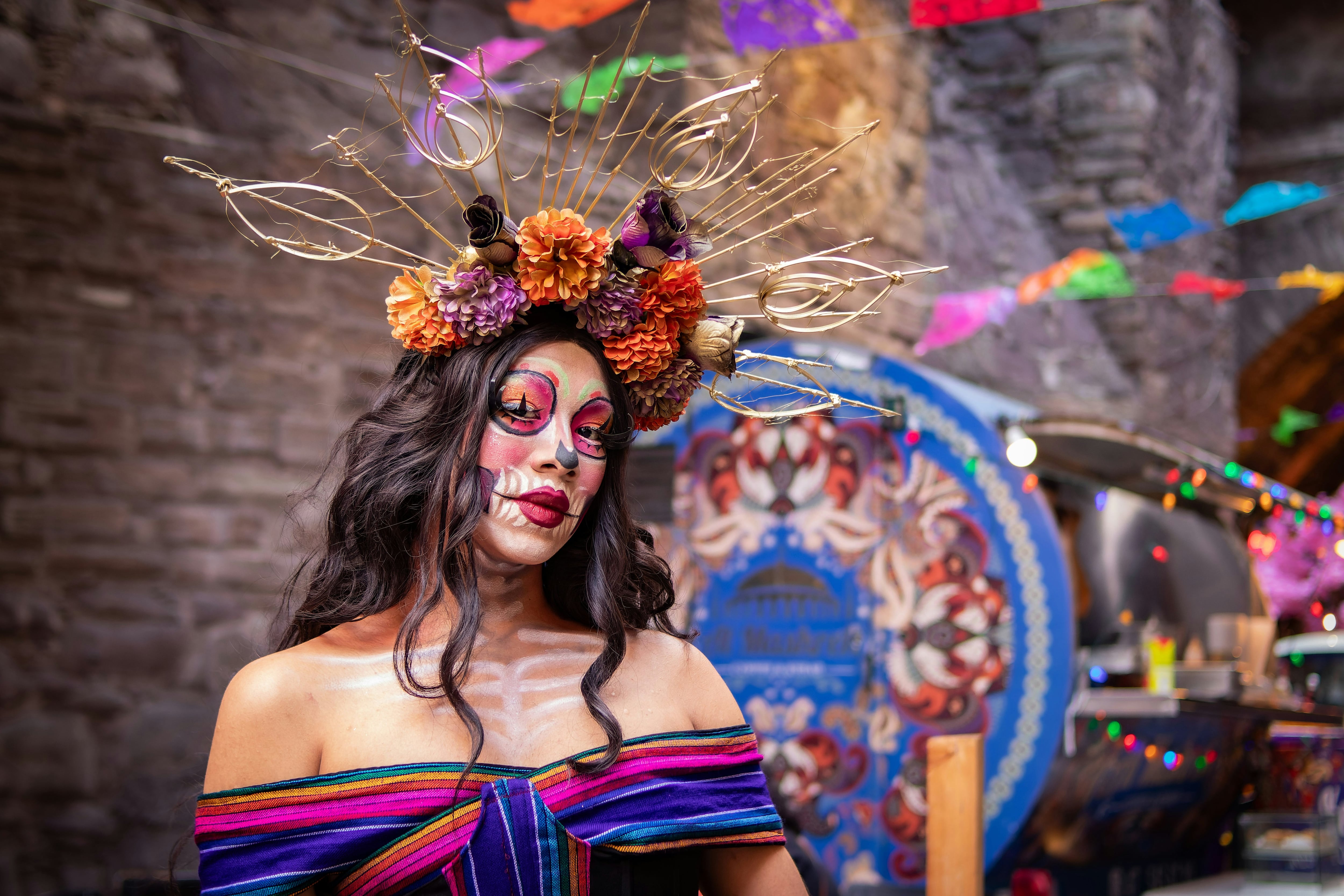 Maquillaje de catrina blanca fácil