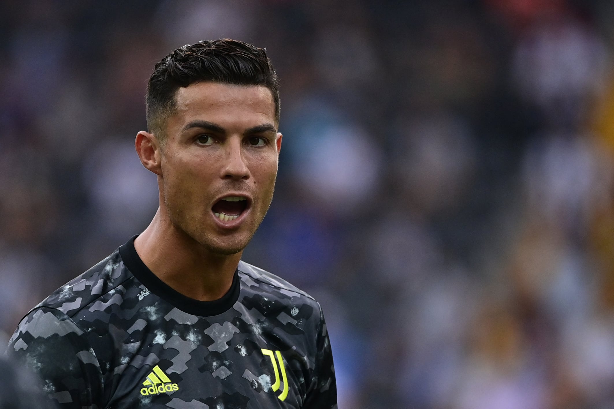 Cristiano Ronaldo salió como suplente en el primer partido de la Juventus en la Serie A