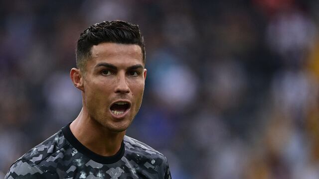Cristiano Ronaldo salió como suplente en el primer partido de la Juventus en la Serie A